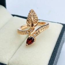 Leaf design Black Onyx Ring in 925 Sterling Silver Ring Perfect gift for her