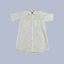 Red Kap Style SP24 Men's Short Sleeve Industrial Work Shirt White