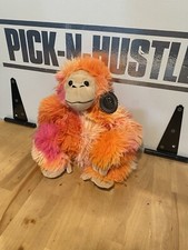 FAO Schwarz Orangutan 12" Orange Pink Plush Stuffed Animal