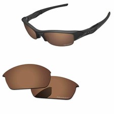 Lenslog Polarized Replacement Lens For-Oakley Flak Jacket - Copper Brown