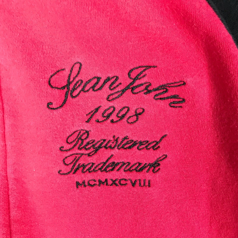 Sudadera con capucha polar roja y negra manga larga cremallera completa Sean John para niños talla XL Foto 2 de 4