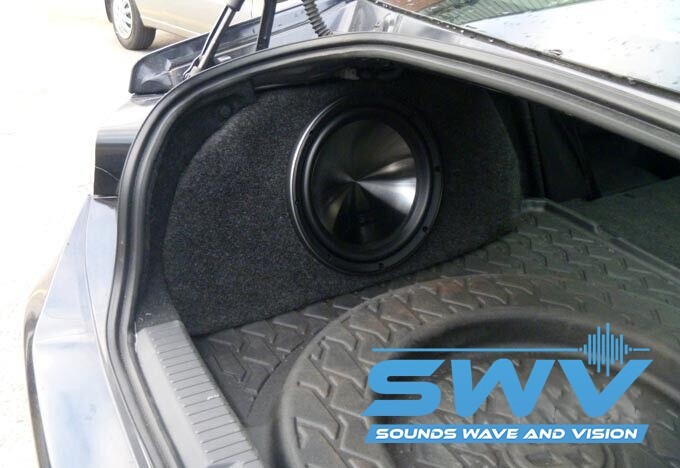 10inch passenger side fibreglass subwoofer box fits Toyota 86