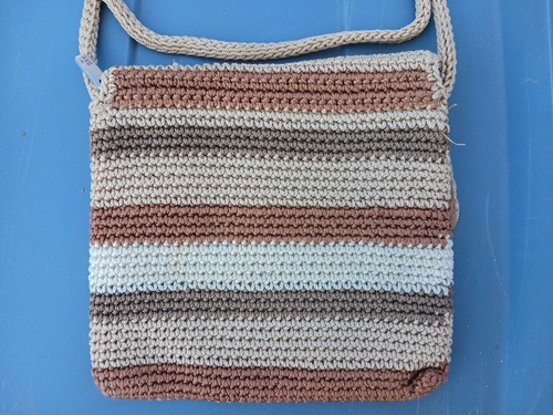 The Sak Crocheted Small Cross Body, hand Bag, satchel, Purse, Multicolored - Picture 7 of 13