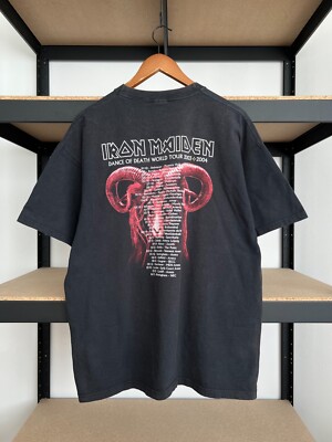 Vintage 2003 Iron Maiden Dance of Death Black T-shirt Sz XL | eBay