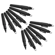 12 Pack Mini Permanent Markers, Golf Markers Pens with Keychain Clip, Black