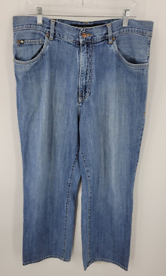Ecko Unltd Jeans Mens 36 Blue Denim Relaxed Fit Medium Faded Wash Pants Y2K 90s