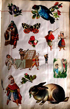 Glanzbilder Waffeln XIX. Jahrhunderte Seite D'Album Verschiedene + Safe