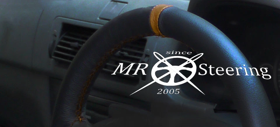 Für Opel Vectra C 2002-2008 Echt Leder Lenkrad Abdeckung + Braune Riemen - Bild 2 von 4