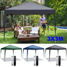 Tonnelle de Jardin 3x3m Pliante Pavillon Tente Gazebo Auvent Portable Pop Up