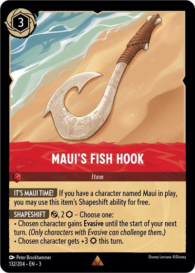 Lorcana Maui's Fish Hook (132/228) Into the Inklands NM