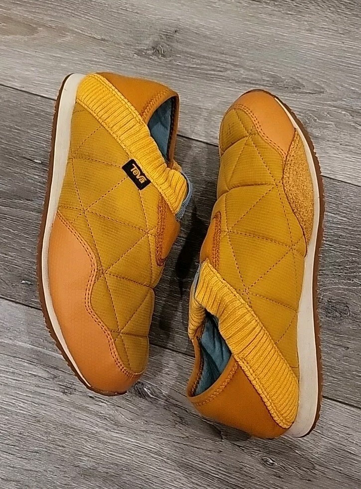 PANTOFOLA D’ORO Teva Moc Ember Pantofole da Campeggio Esterno Giallo Oro US Taglia 7