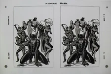 Production Art CATWOMAN: NINE LIVES OF A FELINE FATALE cover, BRIAN BOLLAND art