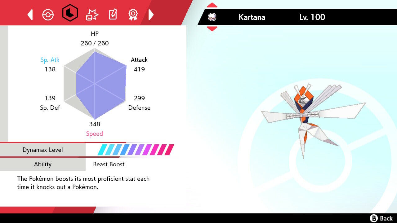 🌟Kartana Shiny Best Stats Pokemon Sword and Shield Home🌟