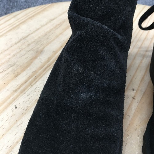 Fly London Boots Womens 39 Yema Ankle Bootie Black Casual Peep Toe Wedge Heels - Picture 4 of 15
