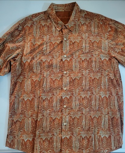 Camisa Tommy Bahama Botón Para Hombres X-Grande Floral Hoja Tropical Estampado XL - Imagen 2 de 11