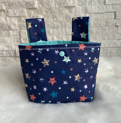 Lenkertasche Sterne bunt blau | Laufrad | Dreiad | Roller