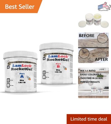25 Minute Stone Epoxy for Granite, Quartz, Marble, Tile - Repair Chips & Cracks