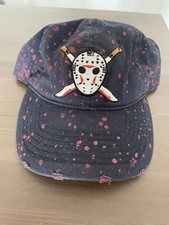 Friday The 13th Strap Back Cap. Distressed & Bloody