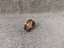 1984 Kennedy Half Dollars size 9- 1/2 coin ring handmade mixed metals B