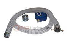 Suction Hose  PVC Clear Flexible  2" x 20 FT  Fits Honda  50 FT Blue