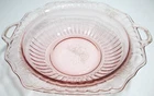 Vintage Anchor Hocking Glass Bowl Mayfair Open Rose Pink Depression 11 3/4"
