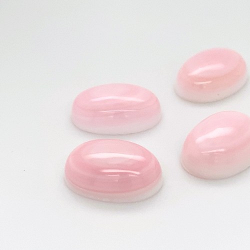 6 Piezas - Cabujón Ovalado Cáscara Rosa Natural 10 X 14mm, NUEVO HÁGALO USTED MISMO Diseño de Cuentas Especial - Imagen 5 de 6