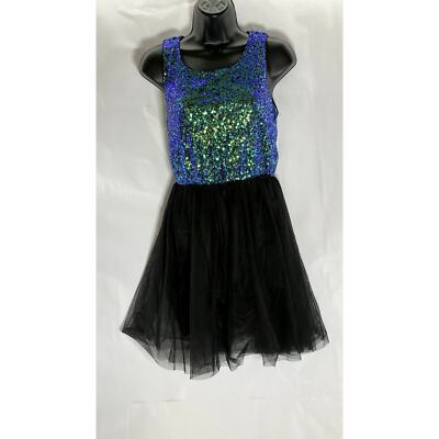 DIVIDED BY H&M Women's Blue/Black Sequin Embellished Crewneck Tulle Dress SZ 6 | eBay DIVIDED BY H&M Women's Blue/Black Sequin Embellished Crewneck Tulle Dress SZ 6 | eBay
