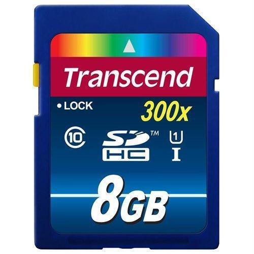 Transcend TS8GSDU1 Scheda di Memoria SDHC da 8 GB Classe 10 UHS-I Premium 