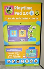 PBS KIDS Playtime Pad 2.0 7in HD Tablet 16GB 2GB Android 10 Wi-Fi Green/Blue