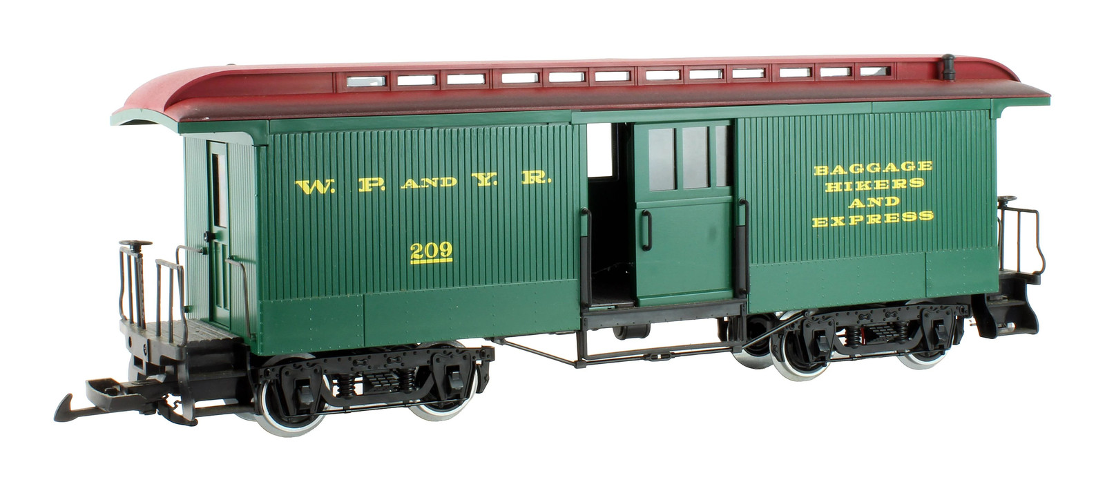 LGB G GAUGE 36846 WP&YR '209' BAGGAGE CAR