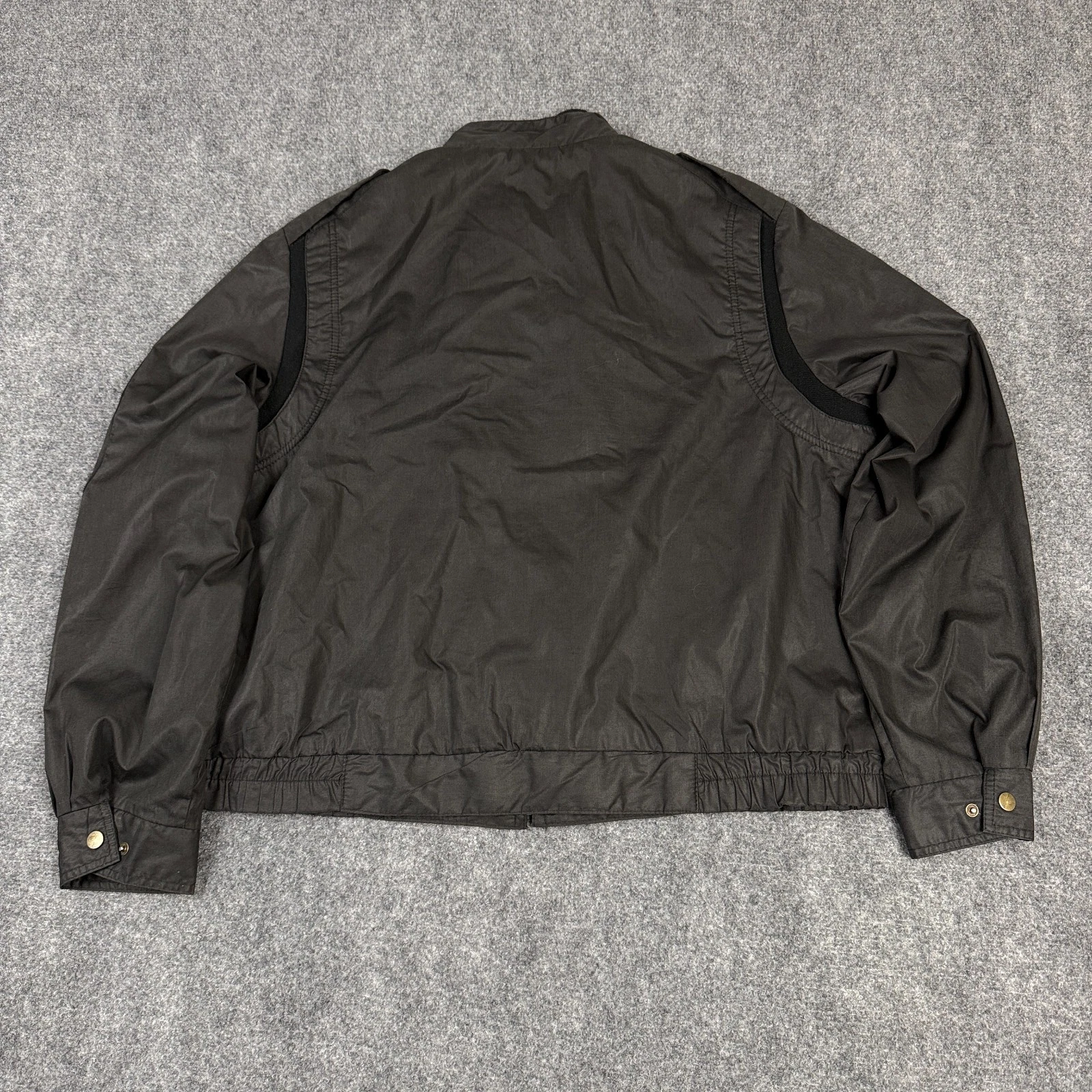 Vintage Current Seen Bomber Jacket Mens XL Black Military Flight Utility image 3