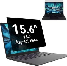 15.6 Inch Laptop Privacy Filter, Anti-Glare Screen Protector for 16:9 Displays