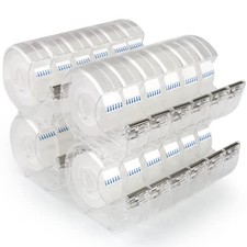 Pcs Transparent Tape with Dispenser, 0.7 in x 1000 in Clear Tapes and 24