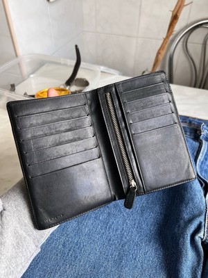 Vintage GIVENCHY Leather Bifold Wallet Black 00s | eBay
