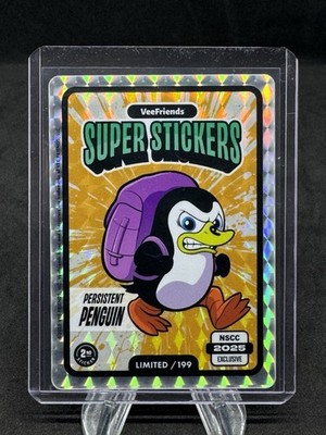 2025 VeeFriends NSCC Exclusive Super Sticker Persistent Penguin Limited /199 VIP