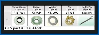 Solas Feste Gepresst IN Stütze Hardware Suzuki Set C Serie 40-65 HP 17043501