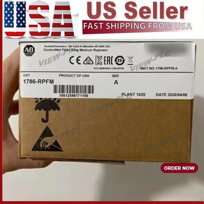 1786-RPFM NEW SEALED AB CONTROLNET FIBER MODULE 1786-RPFM FAST SHIP US Free Tax