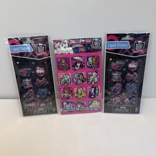Monster High 2 Packs 16 Liquid Filled And 1 Pack 24 Of 2D Raised Stickers