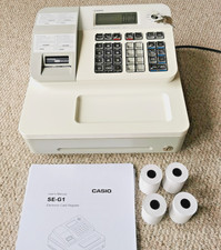Casio SE-G1 Electronic Till / Cash Register + All Keys + 5 Till Rolls + Manual