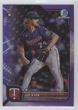 2022 Bowman Chrome Purple Refractor 115/250 Joe Ryan #8 fo7