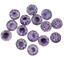 Four 3mm Round Natural Brazilian Amethyst Gem Stone Gemstone  EBS3867/102125