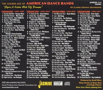 VARIOUS ARTISTS - GOLDEN AGE OF AMERICAN DANCE BANDS: SPIN A LITTLE WEB OF DREAM