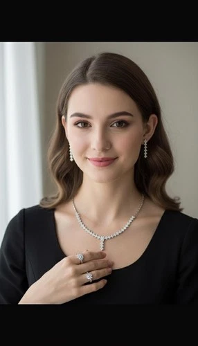 Necklace Earrings Bracelet Ring Jewelry Set 5 PCS Platinum Plated Zircon Gift