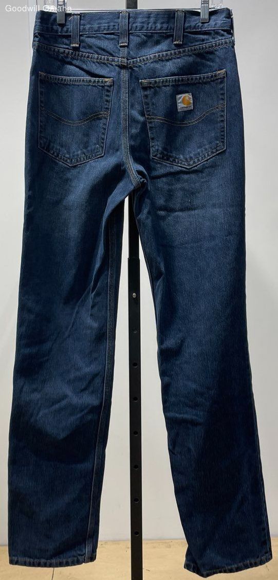 Carhartt Men's Size 32x36 Blue Denim Relaxed Fit Straight Leg Jeans Pre-Owned thumbnail 2