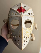 1970 Early F-301 Fibrosport Jacques Plante Vintage Hockey Goalie Mask Canada