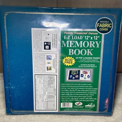 Memory Book Deluxe E-Z Load 12'' x 12'' Acid, Lignin, and PVC-free 20 pages