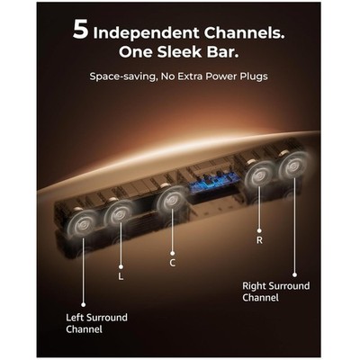Immersive 5.1CH Home Theater Soundbar System, Dolby Atmos
