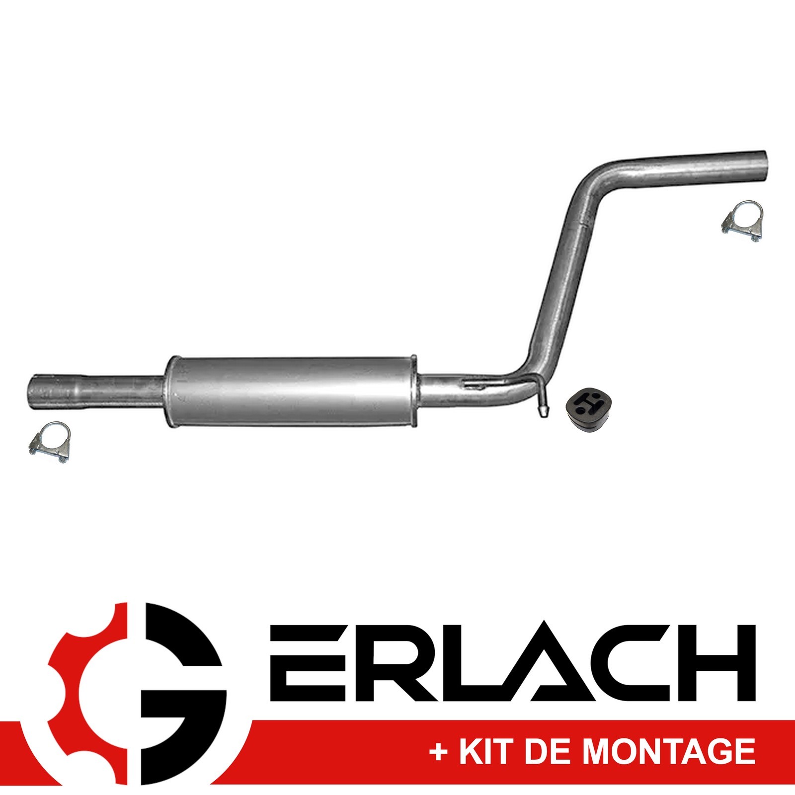 Silencieux intermédiaire VW Caddy et Caddy Alltrack 1.0 1.4 TSI pot d'échappement en acier