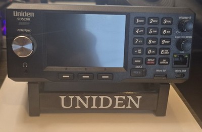 Custom Stand for Uniden SDS200 Scanner   Non-Slip - Durable Construction