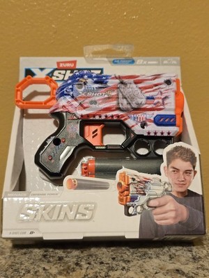 Zuru X-Shot Skins    Menace Defense Force USA New 8 Darts Included
